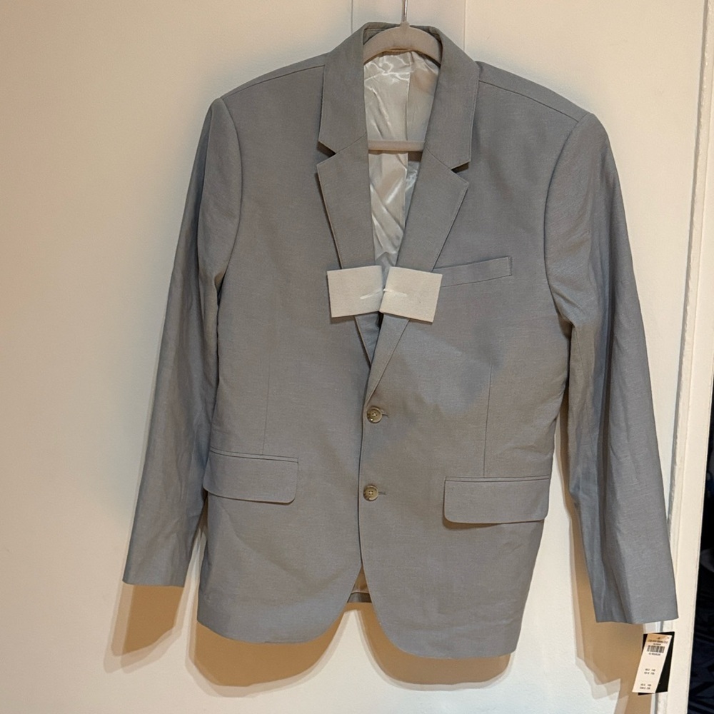 Men's Abercrombie A&F Collins Classic Blazer (Gray) - Picture 8 of 11